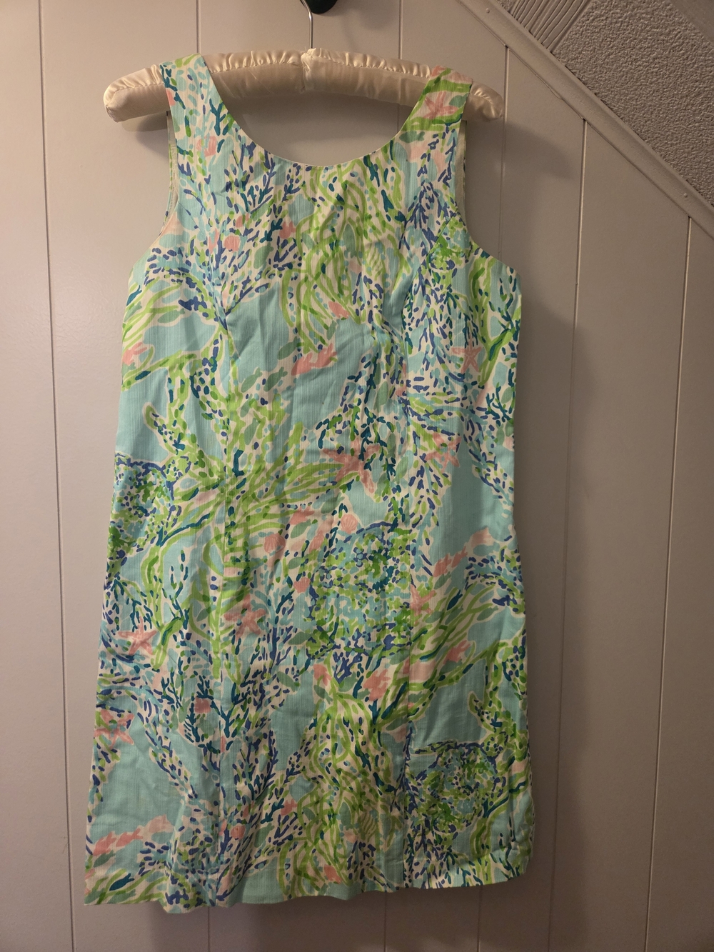 Lilly Pulitzer Cathy Shift Dress Blue Heaven Sz 4 Sleeveless Pastels Preppy Exc